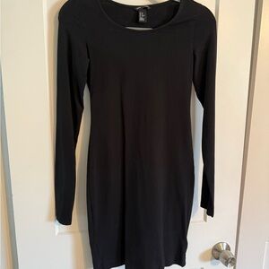 Chic Black Long Sleeve Dress